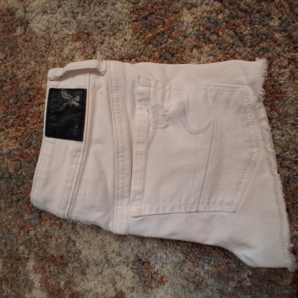 American Eagle Outfitters Cream Denim Pants
